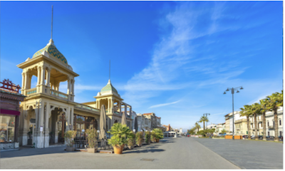 Ver como un águila en Viareggio